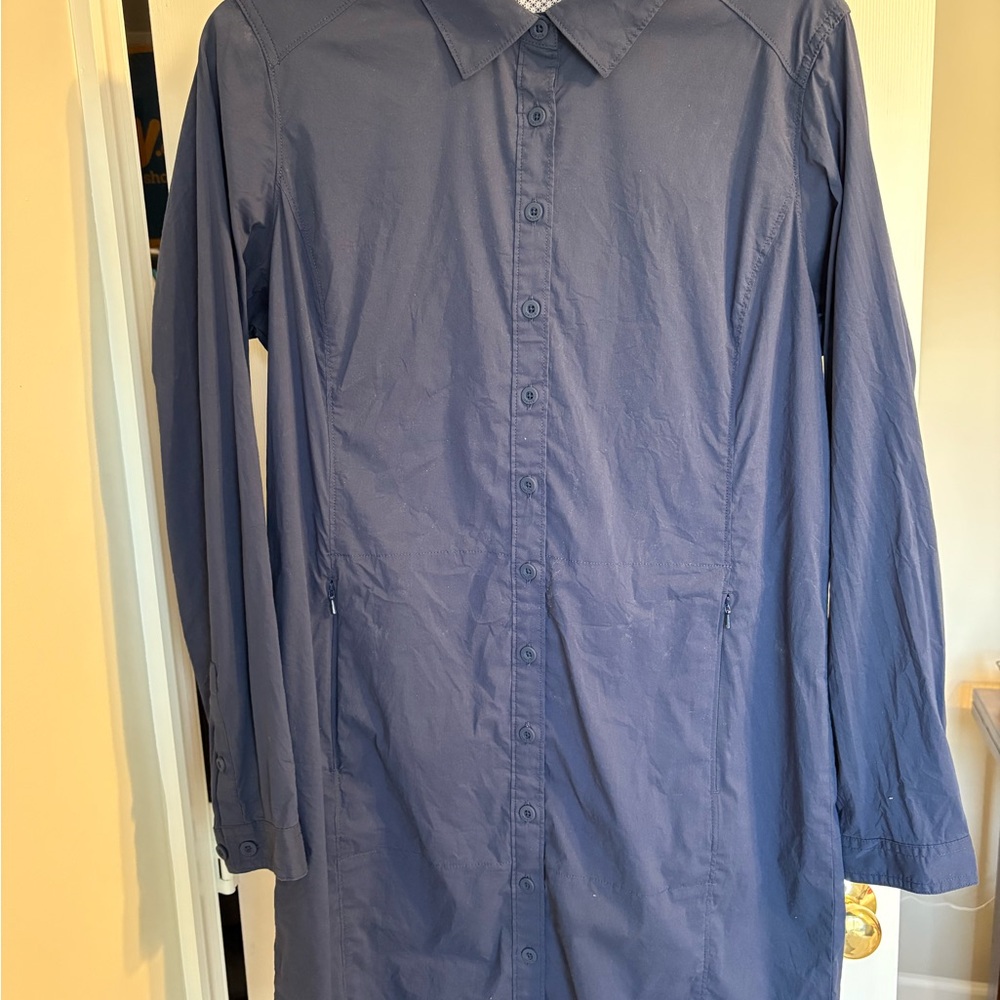 Orvis Women's Long Sleeve Dress in Navy Blue